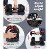 Adjustable Dumbbell Dumbbells Weight Plates Home Gym Fitness Exercise – 1