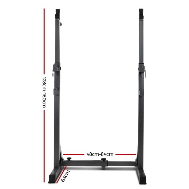 Weight Bench Adjustable Squat Rack Home Gym Equipment 300kg