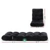 Lounge Sofa Floor Recliner Futon Chaise Folding Couch – Black