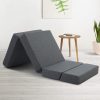 Bedding Foldable Mattress Folding Foam Single Grey