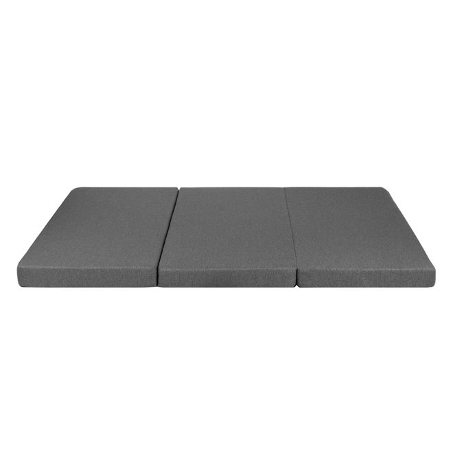 Bedding Foldable Mattress Folding Foam Double Grey