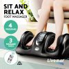 Foot Massager Shiatsu Massagers Electric Remote Roller Kneading Black