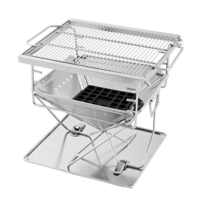 Fire Pit BBQ Grill with Carry Bag Camping