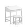 2PCS Kids Table and Chairs Set Activity Children Playing Toys Study Desk