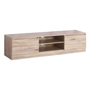 160CM TV Stand Entertainment Unit Lowline Storage Cabinet Wooden