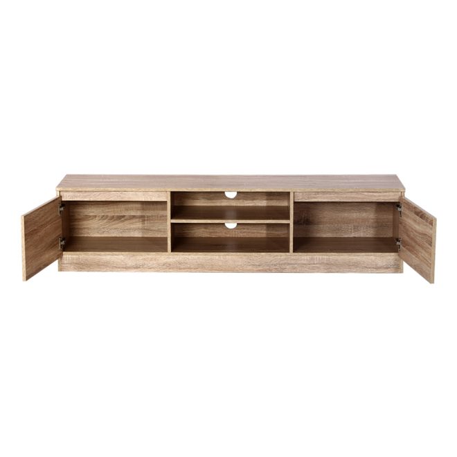 160CM TV Stand Entertainment Unit Lowline Storage Cabinet Wooden