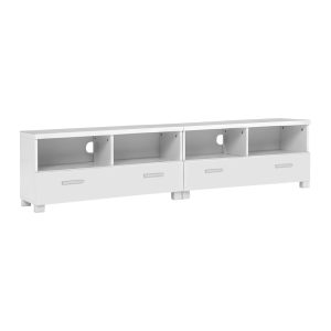 TV Stand Entertainment Unit with Drawers – White