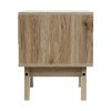 Bedside Table 1 Drawer with Shelf – IKER White & Oak