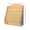 5 Tiers Kids Bookshelf Magazine Shelf Rack Organiser Bookcase Display – Oak