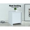 Marden Bedside Tables Drawers Side Table Bedroom Furniture Nightstand Lamp – White