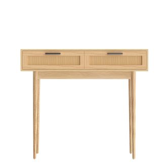 Console Table 2 Rattan Drawers