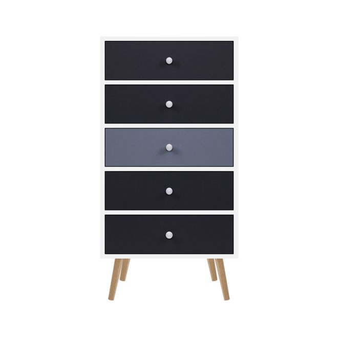 5 Chest of Drawers – BONDS White