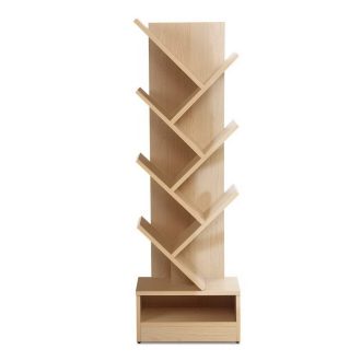 Display Shelf Tree Bookshelf Book Storage Rack Bookcase