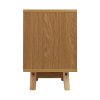 Bedside Table 2 Drawers with Shelf – BERTHA Oak