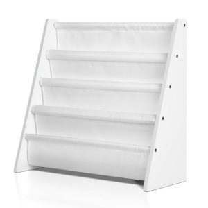 4 Tiers Kids Bookshelf Magazine Shelf Children Bookcase Rack Organiser