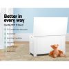 Kids Toy Box Chest Storage Blanket Children Clothes Room Organiser White