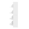 Shoe Cabinet Shoes Storage Rack Organiser 60 Pairs Shelf Drawer – White