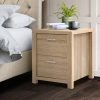 Bedside Table 2 Drawers – MAXI Pine