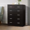 Tallboy 6 Drawers Storage Cabinet – Walnut