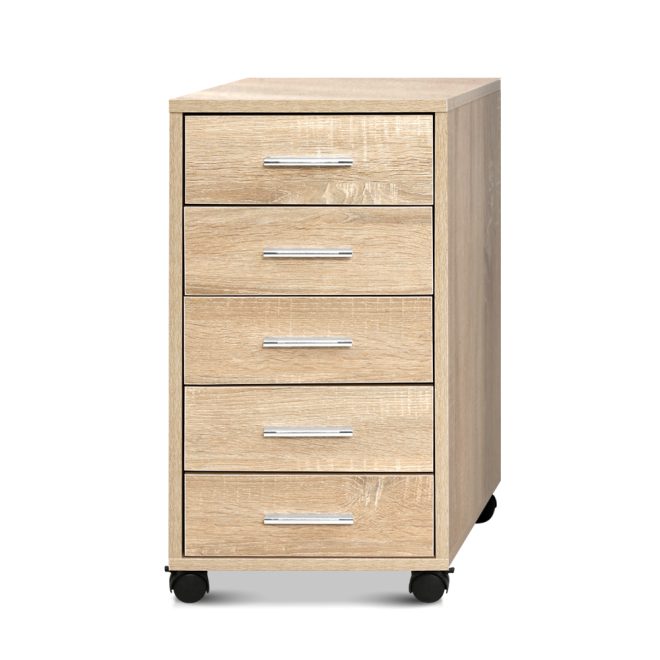 Filing Cabinet 5 Drawer Office Storage Organiser