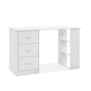 Office Computer Desk Student Study Table Workstation 3 Drawers 120cm – White