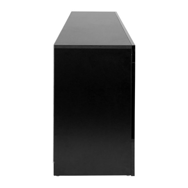 Adel TV Cabinet Entertainment Unit Stand RGB LED Gloss Furniture 160cm – Black