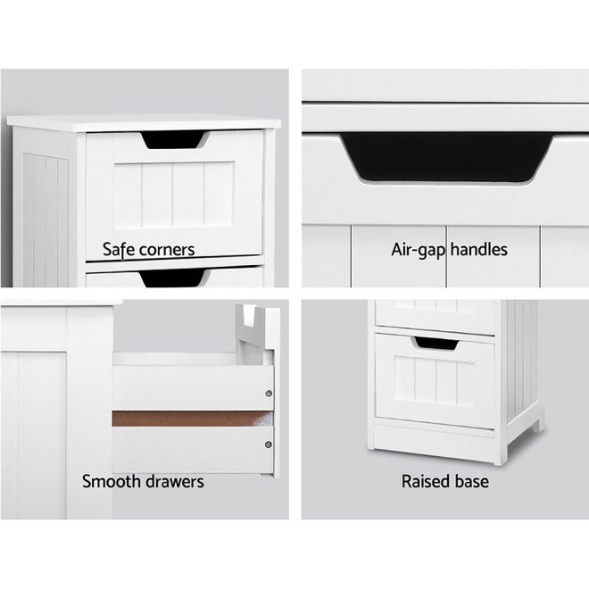 4 Chest of Drawers – LEESA White