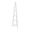 Bookshelf Corner Shelf 5 Tiers – CANE White