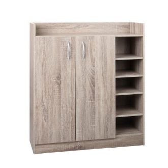 2 Doors Shoe Cabinet Storage Cupboard