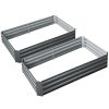 Garden Bed 2PCS Galvanised Steel Raised Planter – 150x90x30 cm