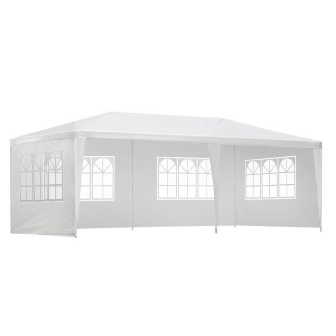 Gazebo 3×6 Outdoor Marquee Side Wall Party Wedding Tent Camping – White