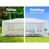 Gazebo 3×6 Outdoor Marquee Side Wall Party Wedding Tent Camping – White