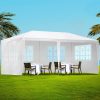 Gazebo 3×6 Outdoor Marquee Side Wall Party Wedding Tent Camping – White