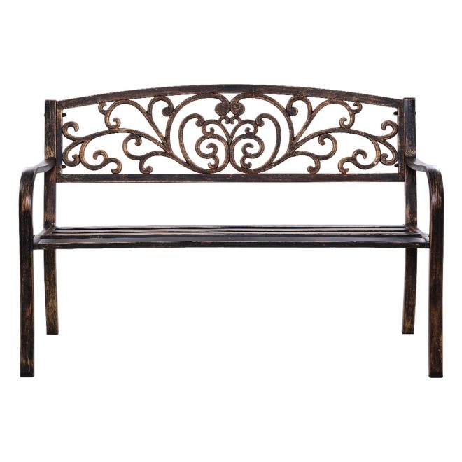 Outdoor Garden Bench – Bronze