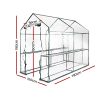 Greenhouse Garden Shed Green House 1.9X1.2M Storage Plant Lawn – Clear