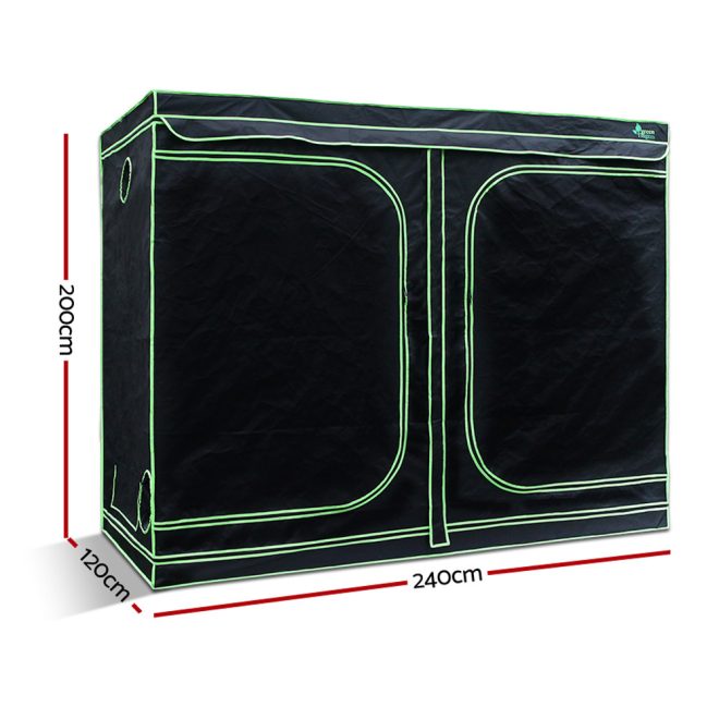 Grow Tent Kits 1680D Oxford Hydroponics Grow System – 240x120x200 cm