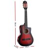 34″ Inch Guitar Classical Acoustic Cutaway Wooden Ideal Kids Gift Children 1/2 Size – 34″ Red