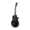 38 Inch Wooden Acoustic Guitar – 34″ Black