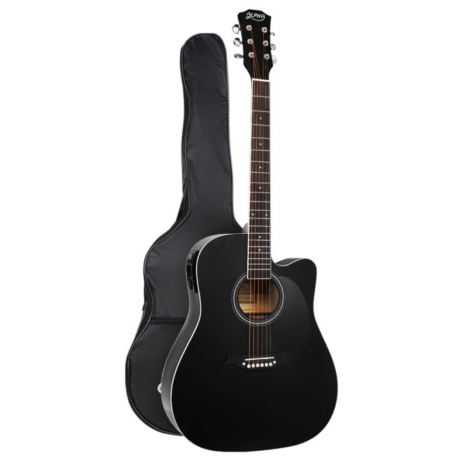 41″ Inch Electric Acoustic Guitar Wooden Classical Full Size EQ Bass – 41″Black Electric