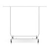 Clothes Coat Rack Stand Portable Garment Hanging Rail Airer Adjustable – Single