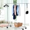 Clothes Coat Rack Stand Portable Garment Hanging Rail Airer Adjustable – Single