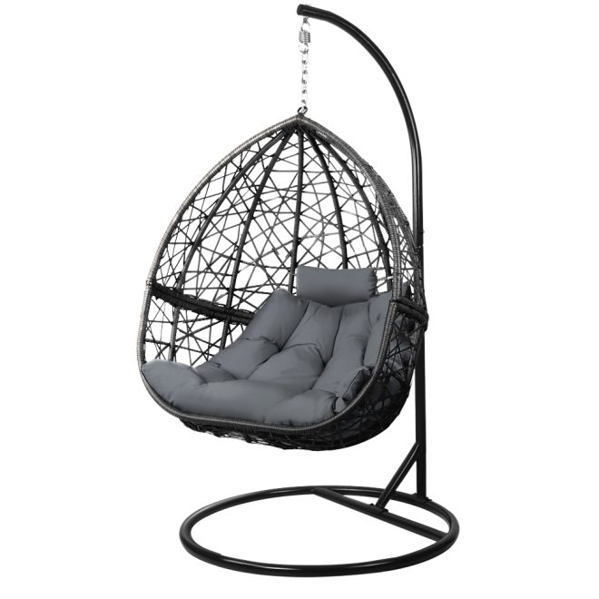 Outdoor Hanging Swing Chair – Black