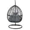 Outdoor Hanging Swing Chair – Black