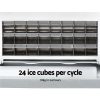 3.2L Portable Ice Cube Maker Cold Commercial Machine Stainless Steel