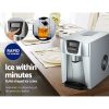 2L Portable Ice Cuber Maker & Water Dispenser – Silver