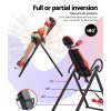 Gravity Inversion Table Foldable Stretcher Inverter Home Gym Fitness – Red