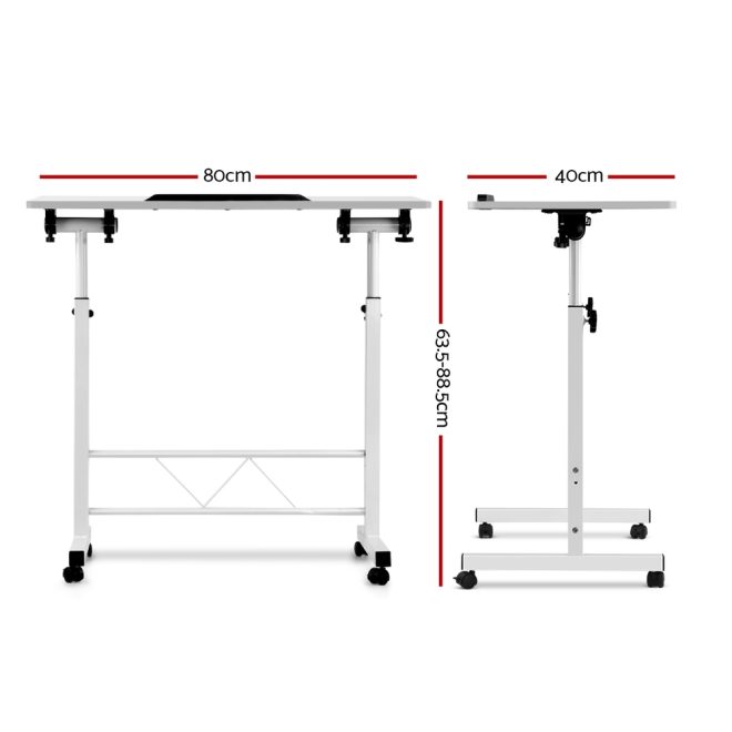 Portable Mobile Laptop Desk – White