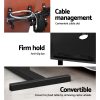 Laptop Table Desk Adjustable Stand With Fan – Black