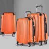 3pc Luggage Sets Trolley Travel Suitcases TSA Hard Case – Orange