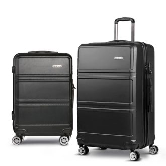 Luggage Trolley Travel Suitcase Set TSA Lock Hard Case